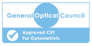 General Optical Council Approved CET For Optometrist logo